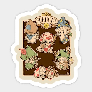 RPG Shrooms full party Sticker